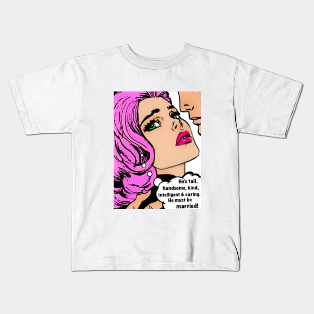 Pop art love Kids T-Shirt by Mabbatt